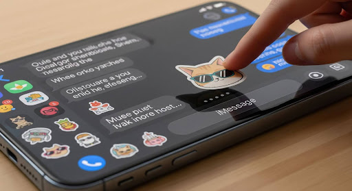 Adding Sticker To A Photo On IPhone