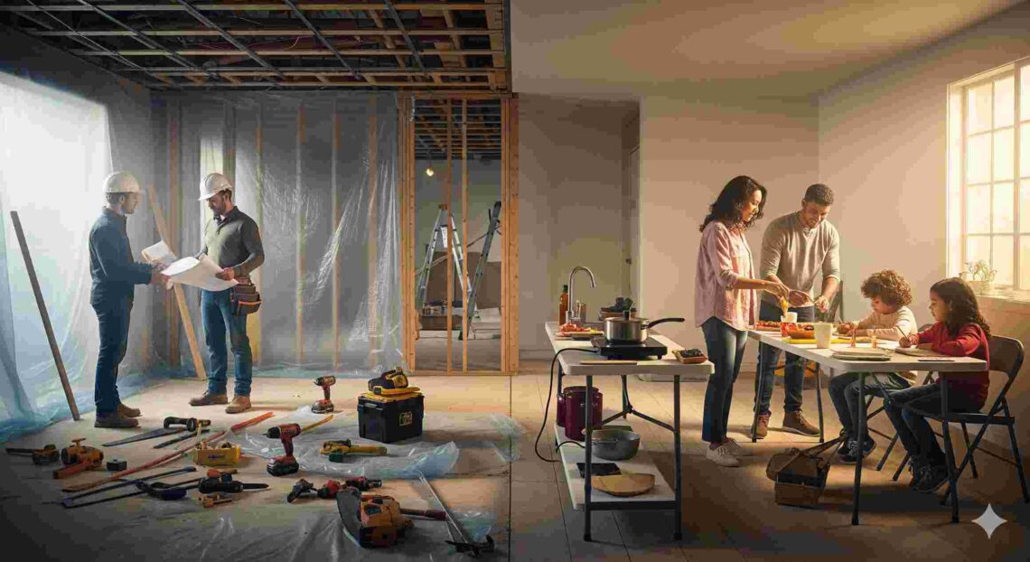 Maintaining Functionality During Whole-House Renovating